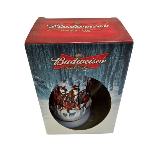 Budweiser Holiday Stein 2007 "Winter's Calm" NIB Includes COA - Picture 2 of 9
